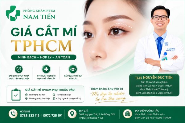 Giá cắt mí TPHCM cùng TS.BS Nguyễn Đức Tiến
