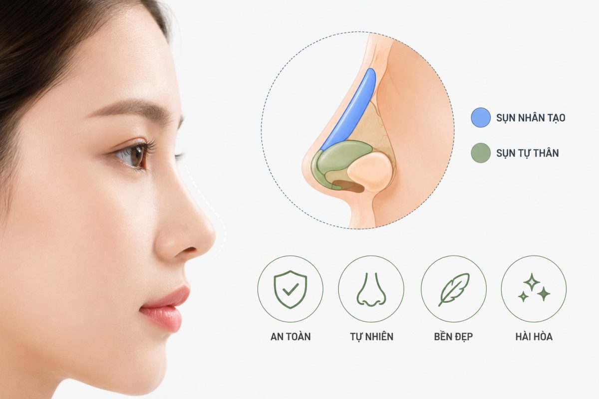 Nâng mũi bọc sụn TPHCM - Phòng khám Thẩm mỹ Nam Tiến