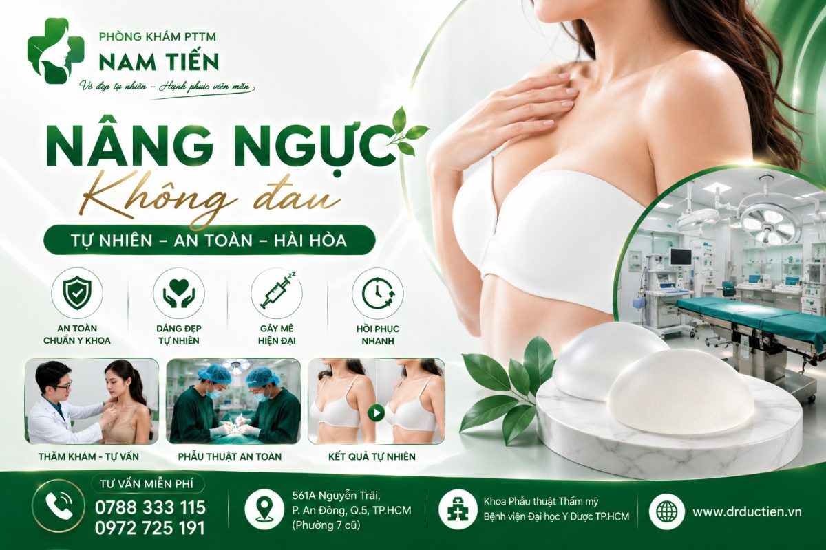 Nâng ngực không đau TPHCM