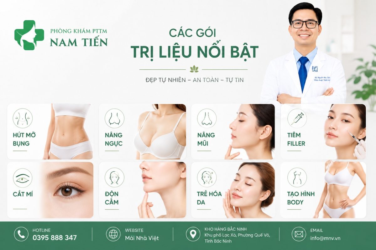 Thẩm mỹ viện uy tín TPHCM 2 Phòng Khám PTTM Nam Tiến – Thẩm Mỹ An Toàn