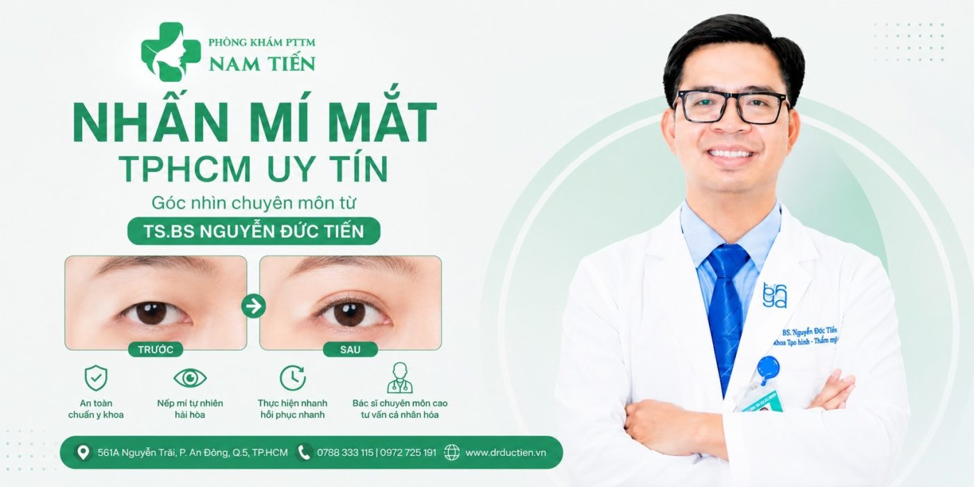 Nhấn mí mắt cùng BS Nguyễn Đức Tiến tại TPHCM
