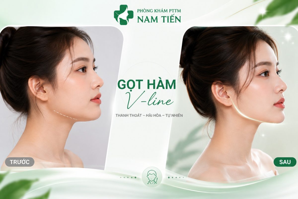 Trước và sau khi gọt hàm