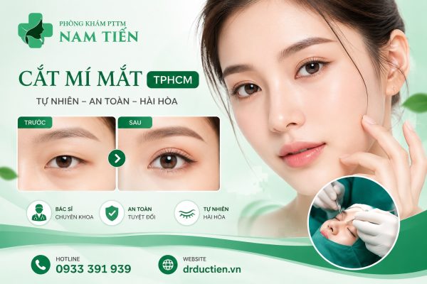 cắt mí mắt tphcm phòng khám thẩm mỹ Nam Tiến