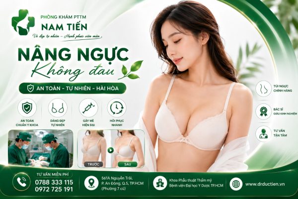 nâng ngực không đau tphcm