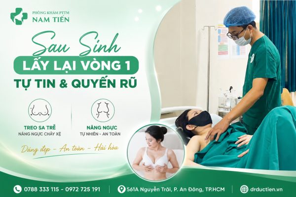 treo sa trễ ngực sau sinh tphcm