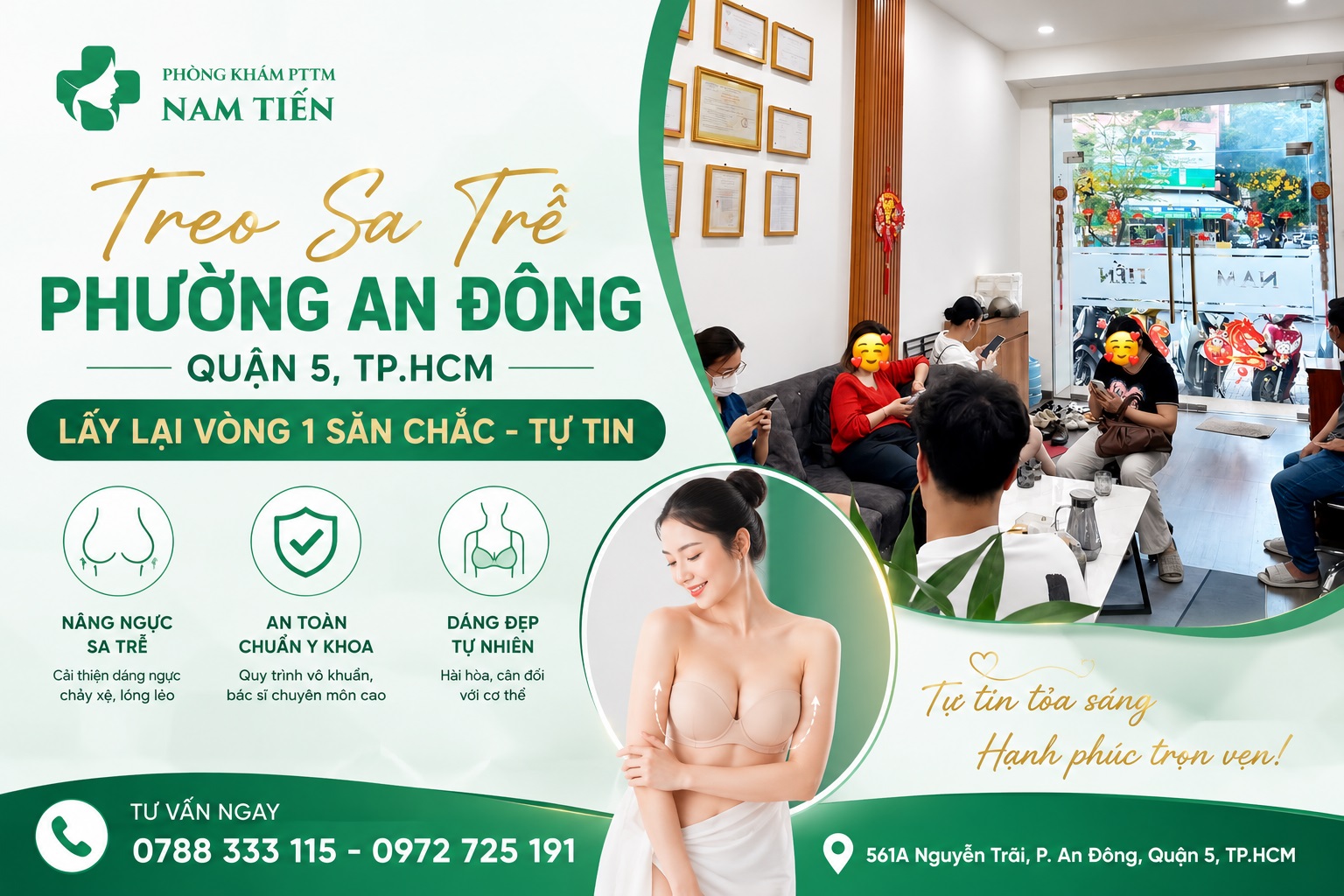 treo sa trễ phường An đông Quận 5 tphcm phòng khám Nam Tiến