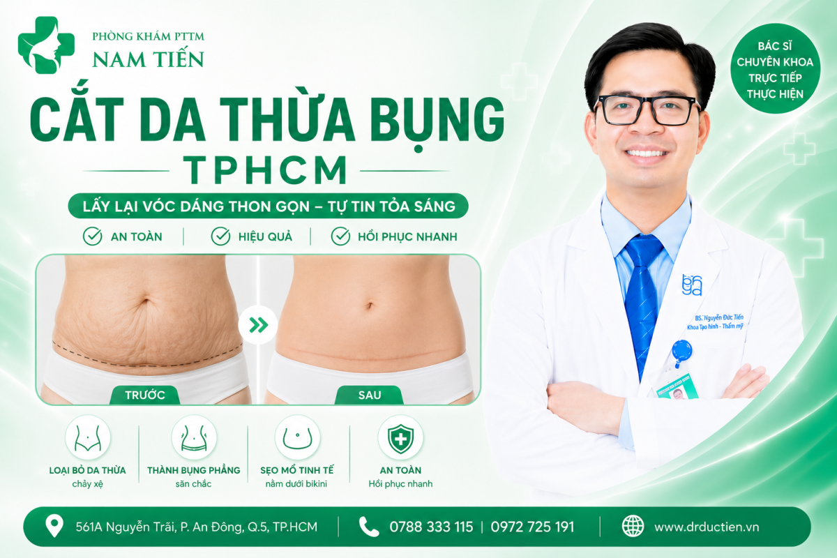 CẮT DA THỪA BỤNG TPHCM 2026 1 Cat da thua bung TPHCM cung BS Nguyen Duc Tien
