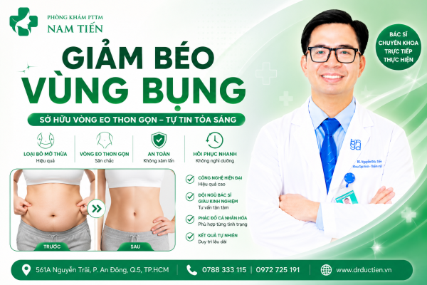 Giam beo vung bung TPHCM uy tin tai phong kham Nam Tien