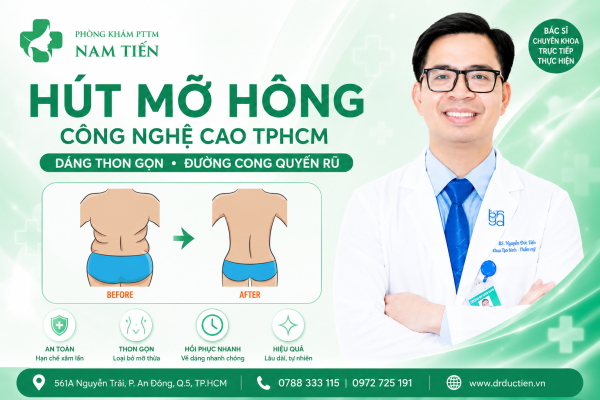 Hút mỡ hông TPHCM uy tin tại Phòng khám Nam Tiến