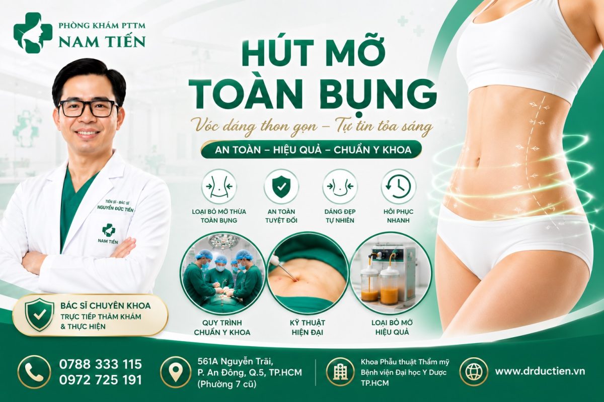 Hút Mỡ Toàn Bụng TPHCM – 7 Giải Pháp Lấy Lại Vóc Dáng Cân Đối, An Toàn Cùng Tiến Sĩ Bác Sĩ Nguyễn Đức Tiến 2 Hút mỡ toàn bụng TPHCM