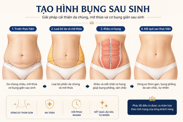Tạo hình bụng sau sinh TPHCM