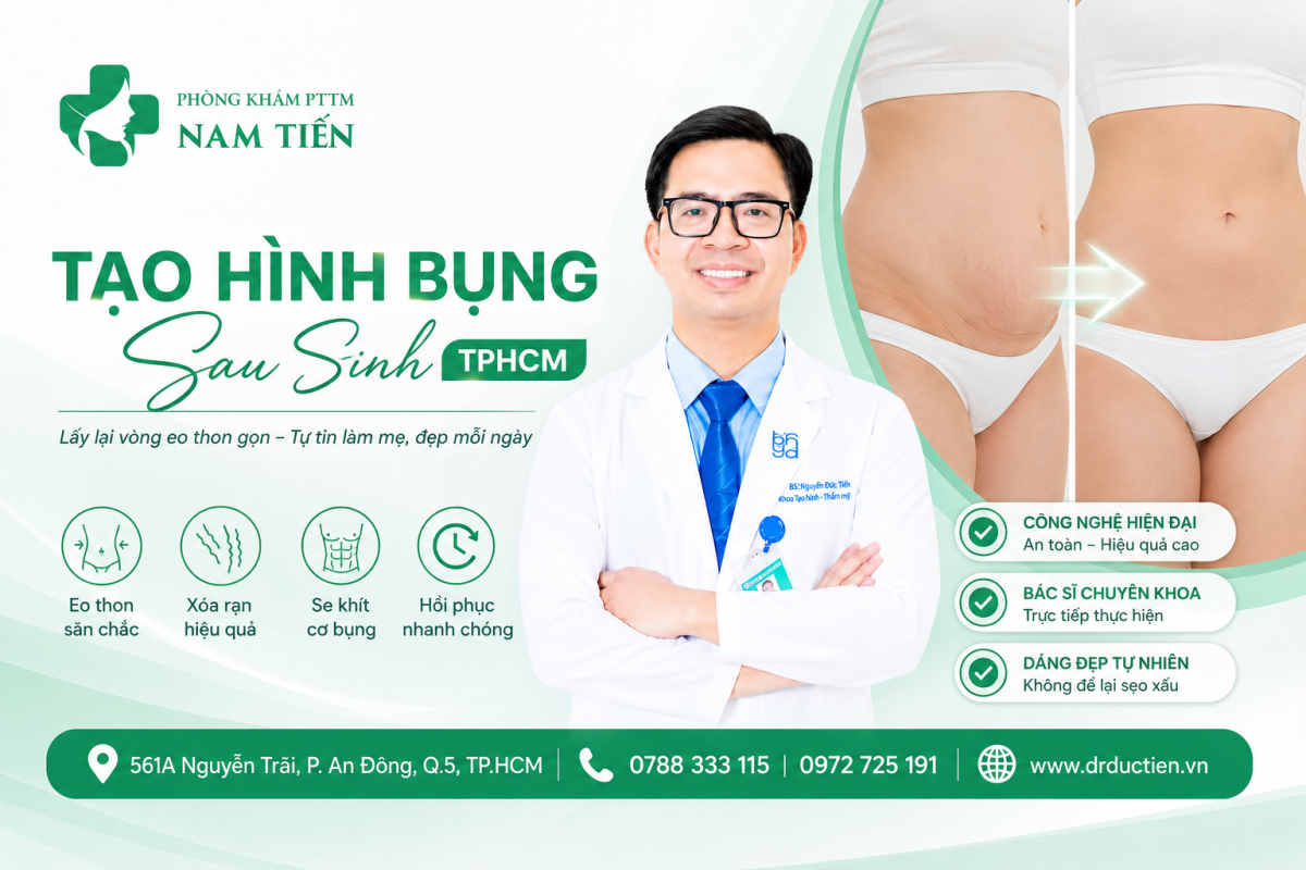 Tạo hình hụng sau sinh TPHCM cùng BS Nguyễn Đức Tiến