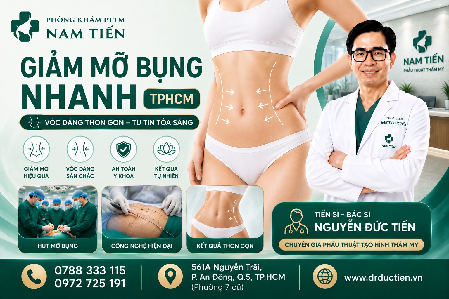 Giảm mỡ bụng nhanh tphcm
