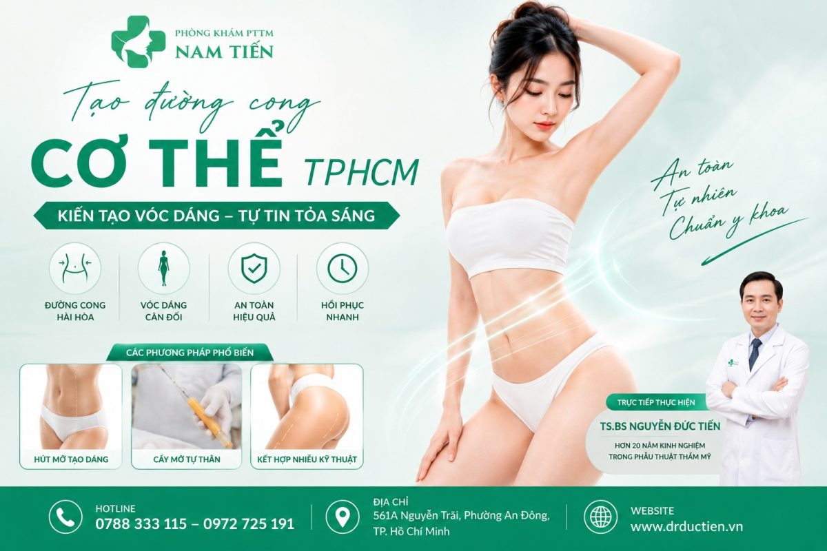 Tạo Đường Cong Cơ Thể TPHCM – 7 Kiến Tạo Vóc Dáng Cân Đối, Tự Nhiên Tại Nam Tiến 1 Tạo đường cong cơ thể TPHCM an toàn, vóc dáng cân đối tự nhiên.