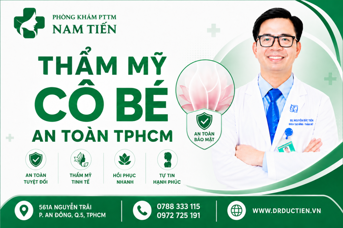 Thẩm mỹ cô bé an toàn TPHCM tại phòng khám Nam Tiến